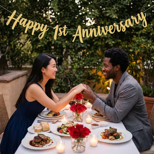 Romantic 1st Anniversary Celebration - Fine Dining and Love