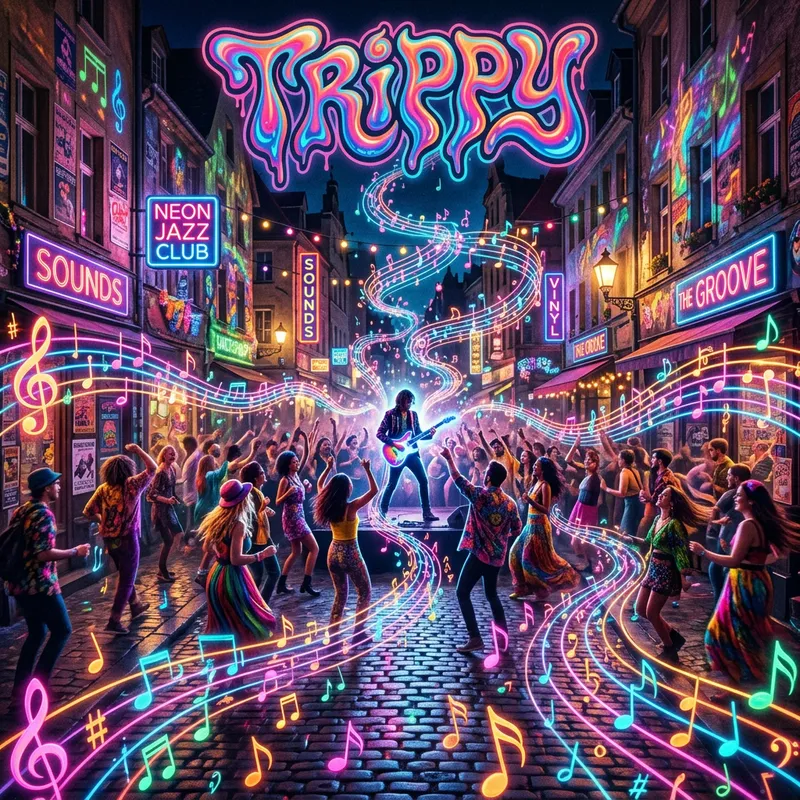 Trippy: Music Notes Dancing in the Streets