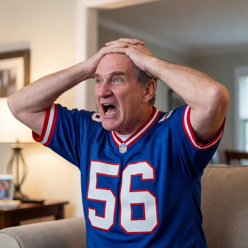 Excitement for Game Day in Football Jersey