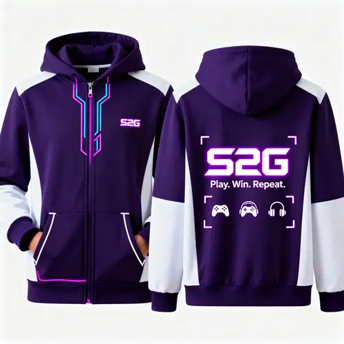 S2G Dark Purple Hoodie - Play, Win, Repeat