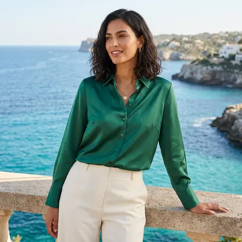 Elegant Satin Blouse for Stylish Women