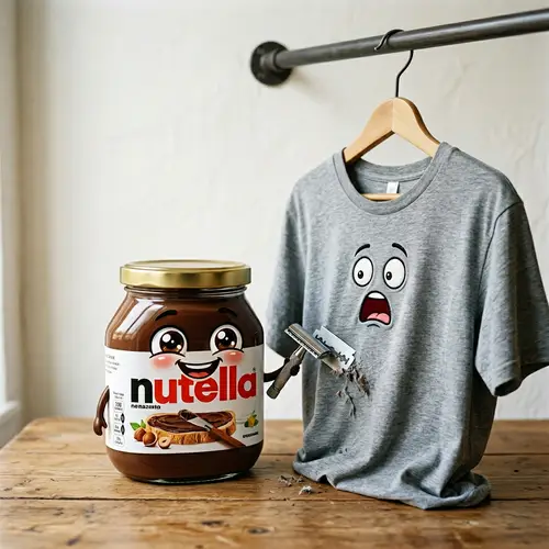 Happy Nutella Shaves T-Shirt: Unique and Vibrant Scene
