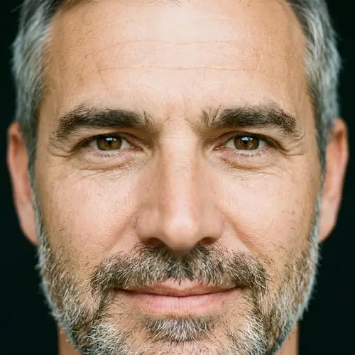 Distinguished 45-Year-Old Male Portrait