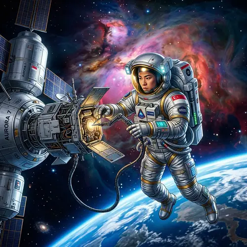 Brave Gender-Neutral Astronaut: A Narrative in Space