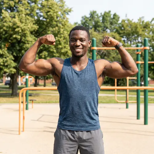 Black Muscle Person Illustration