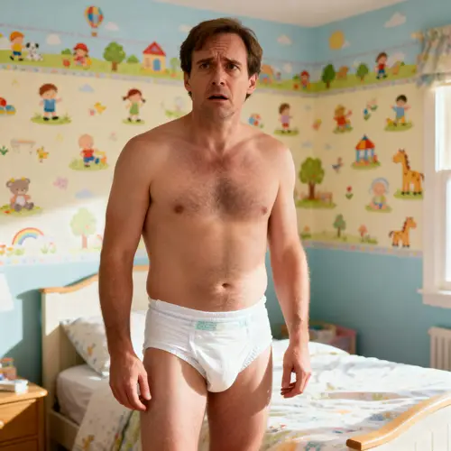 Confused Man in Diapers: A Surprising Encounter