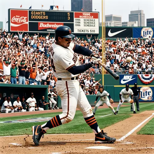 Classic 90s Baseball Scene with Diverse Players and Enthusiastic Crowd