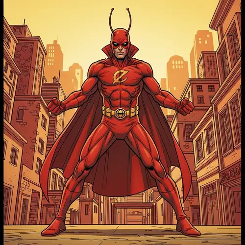 Full-Body Image of Chapulín Colorado Comic Style
