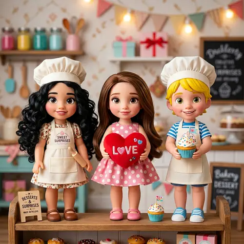 Charming Pixar Dolls for Creative Dessert Business