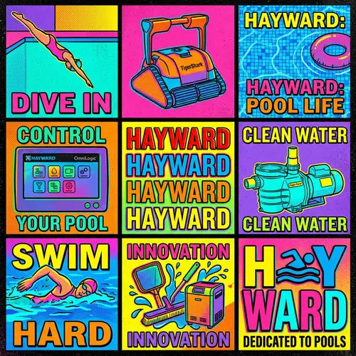 Vibrant Pop Art Pool Scene | Hayward Values
