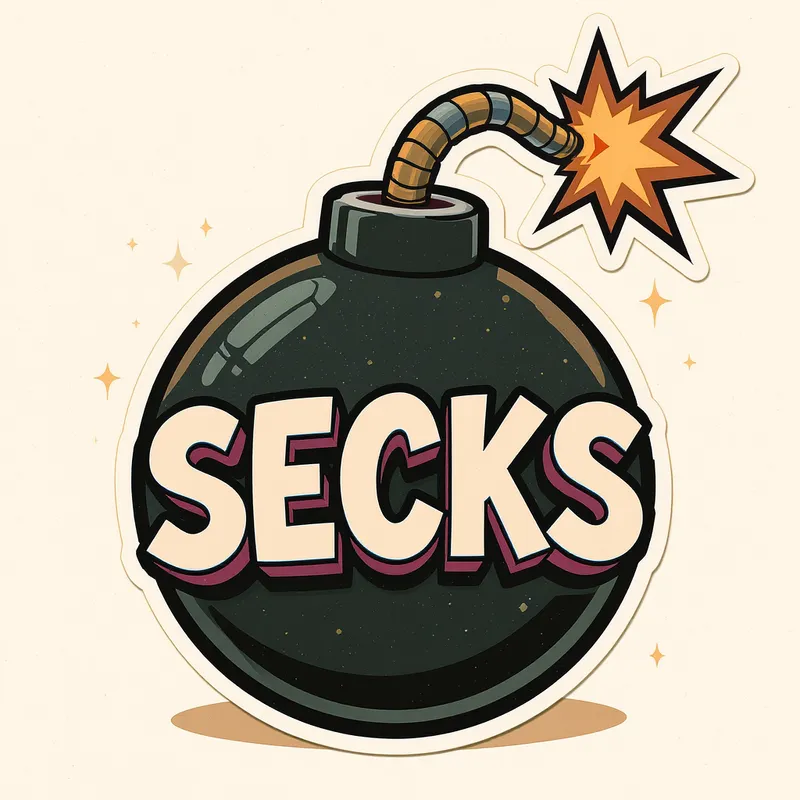 Playful Cartoon Bomb Meme - SECKS