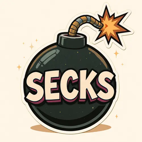 Playful Cartoon Bomb Meme - SECKS