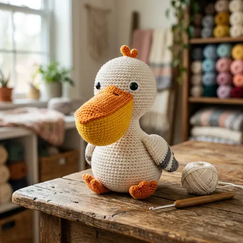 Crochet Pelican Amigurumi Pattern