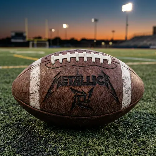 Metallica Logo Football - Unique Sports Gear