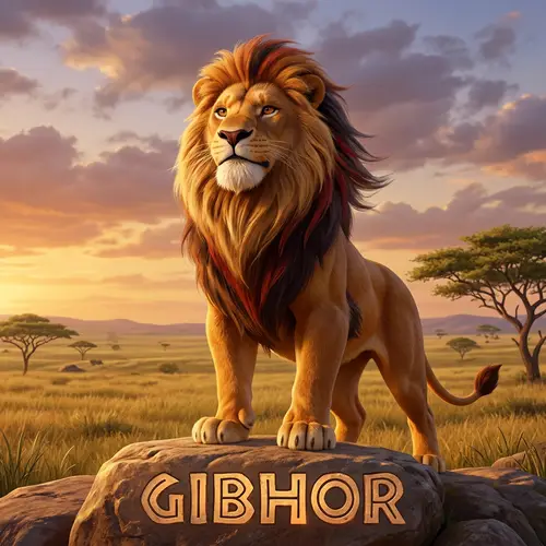 GIBHOR: The Animated Lion Standing Tall