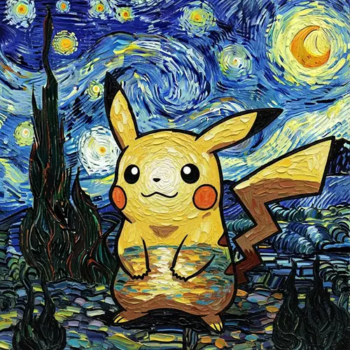 Vincent van Gogh Inspired Pokemon Creation