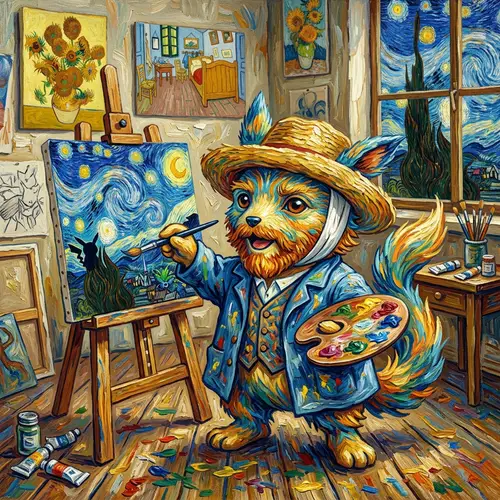 Vincent van Gogh Inspired Pokemon Creation