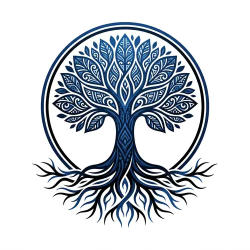 Professional Circular Tree Logo Design