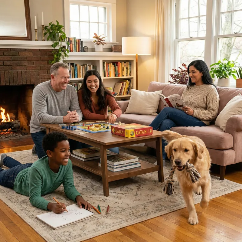 Heartwarming Family Moments in Cozy Living Rooms