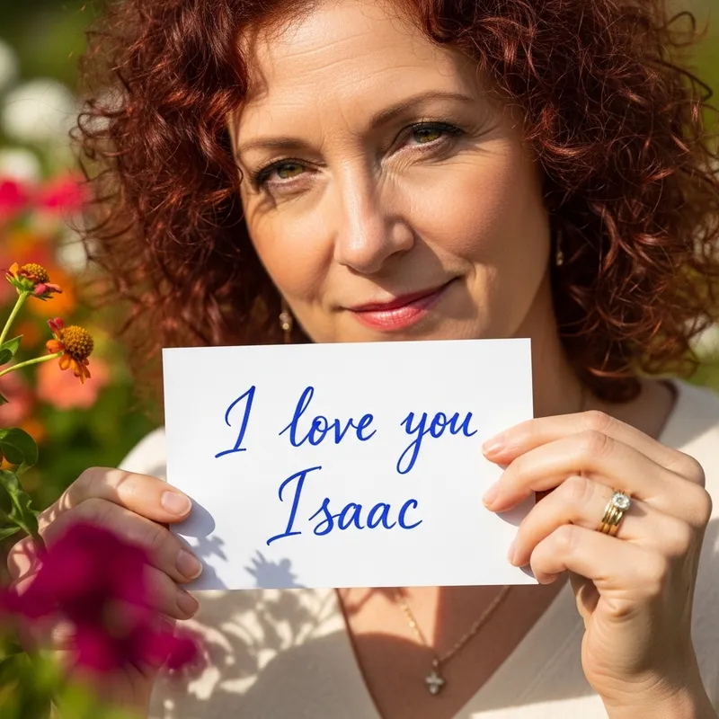 I Love You Isaac - Heartfelt Gesture