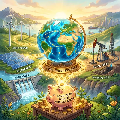 Global Energy Resources for Long-Term Wealth Accumulation