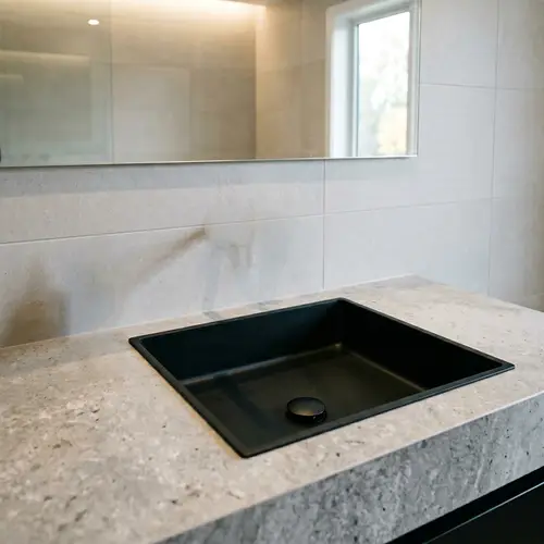 Minimalist Black Matte Square Sink - Elegant Design