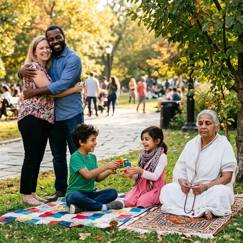 Captivating Image of Love, Giving, and Prayer