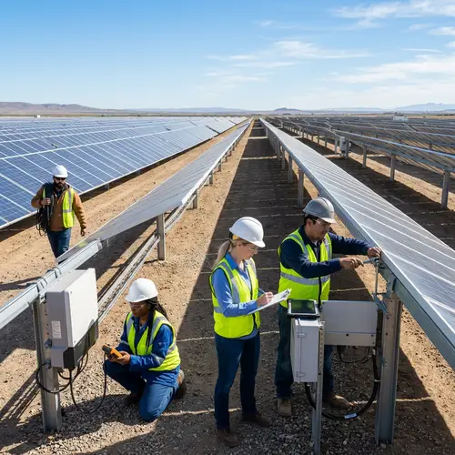 Captivating Solar Farm Landscape: Clean Energy in Action