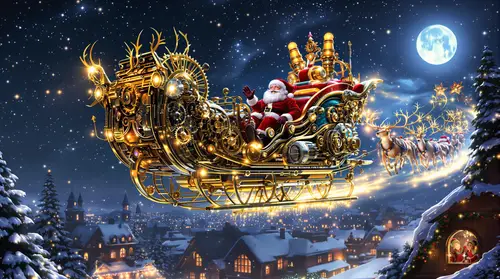 Steampunk Sleigh: A Magical Holiday Adventure