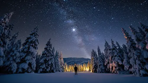 Magical Starlit Forest: A Night of Wonder