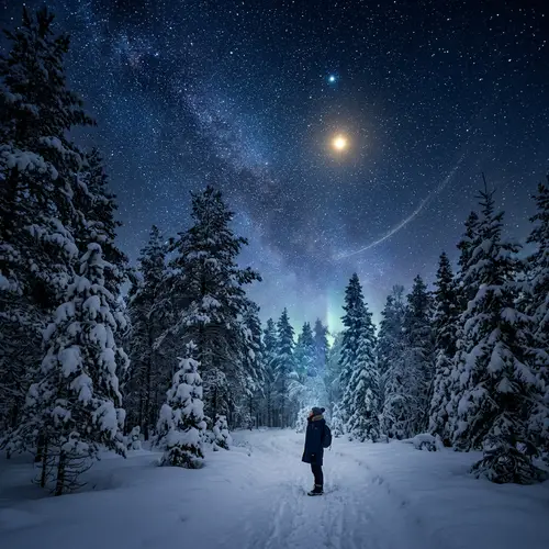 Magical Starlit Forest: A Night of Wonder