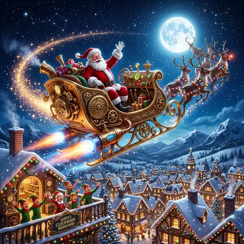 Steampunk Sleigh: A Magical Holiday Adventure