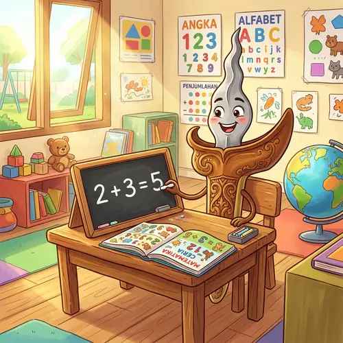 Playful Keris Learns Math: Animated Character Study