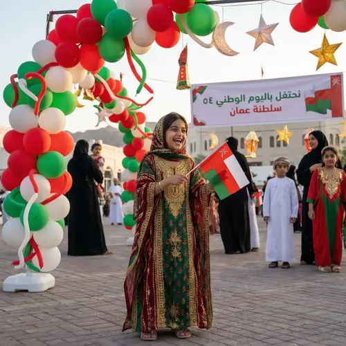 Omani National Day Celebration: Vibrant Traditional Dress