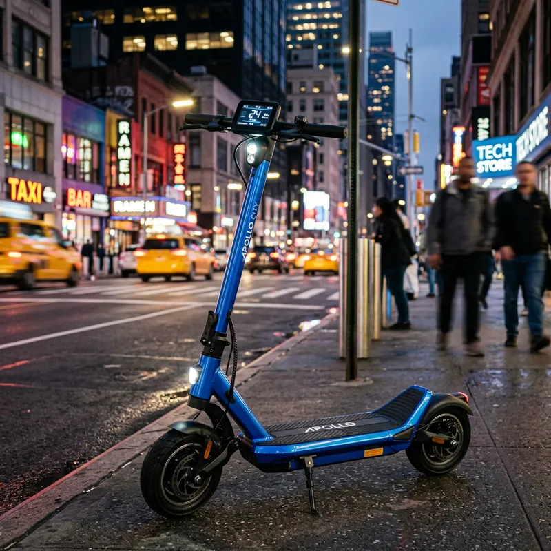 Sleek Blue Electric Scooter | City Commuter Scooter Sleek Blue Electric Scooter | City Commuter Scooter