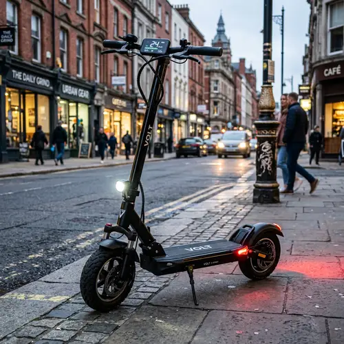 Sleek Electric Scooter with LED Lights | Urban Riders