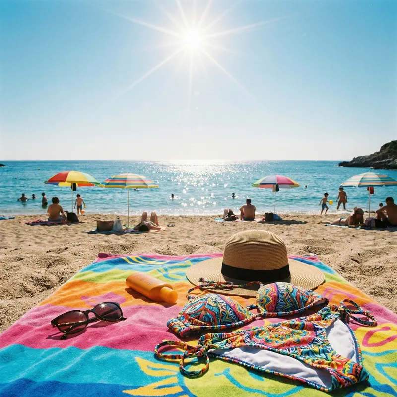 Bikini Bliss: Summer Sun, Sea Waves & Vibrant Colors