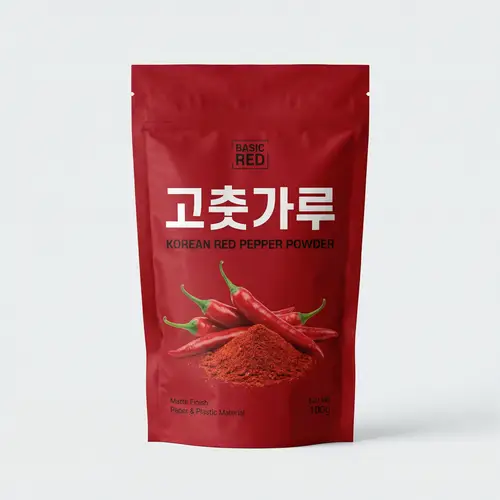 Vibrant Red Pepper Powder Packaging Design