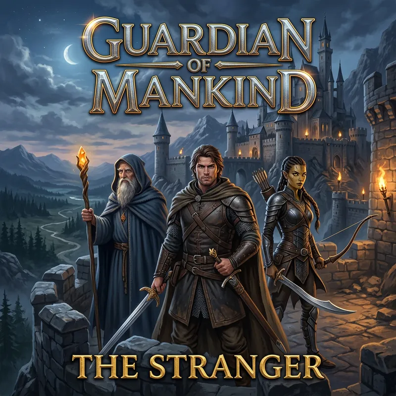 The Stranger - Epic Fantasy Book Cover Illustration