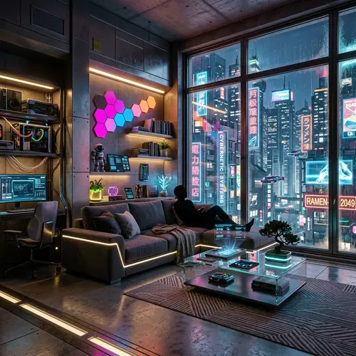 Stunning Cyberpunk Living Room Design Ideas