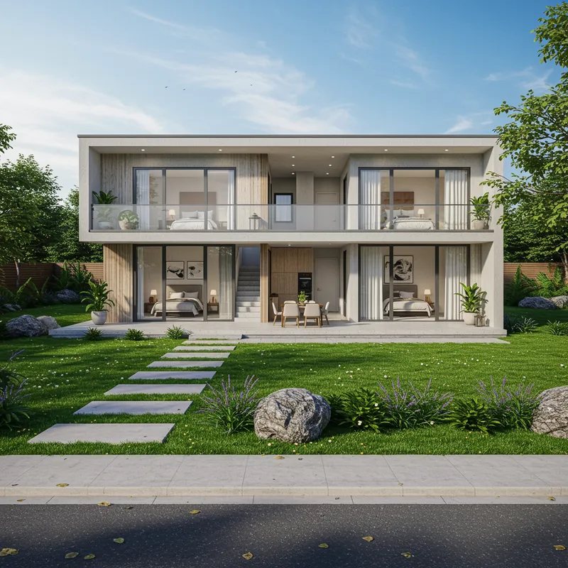 3D Render of Housing Plan