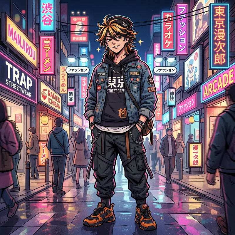 Manjirou: Trendy Tokyo Street Style Character