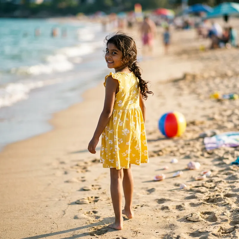 Dreamy Beach Portrait of Korean Girl in Red Bikini, Canon EOS R5