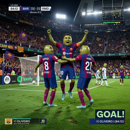 FIFA 25: Celebrate Goals at Camp Nou