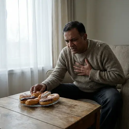 South Asian Man Heart Attack from Unhealthy Habits