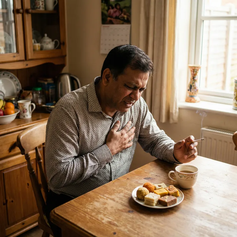 Shocking Scene: Man with Heart Attack and Cigarette