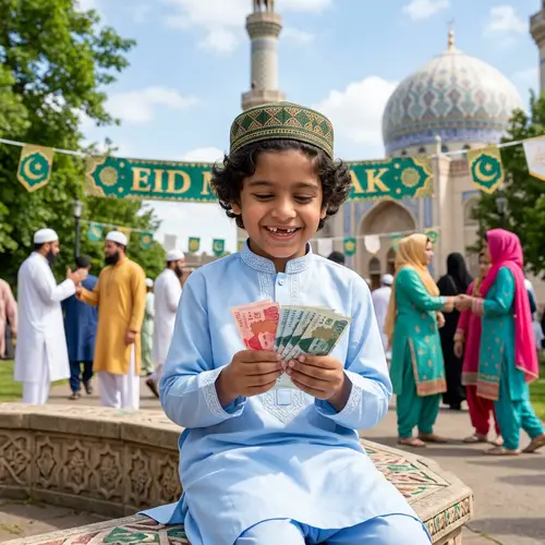 حسن يحتفل بعيد الفطر بفرحة لا تُنسى