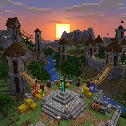 Medieval Minecraft World: Explore a Stunning Landscape