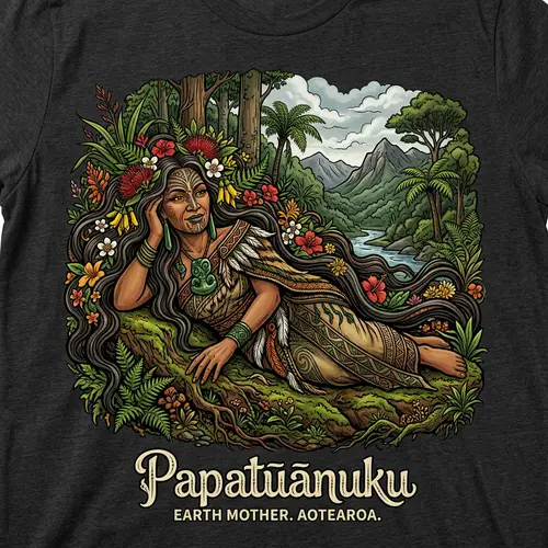 Maori Earth Mother Goddess T-Shirt Design