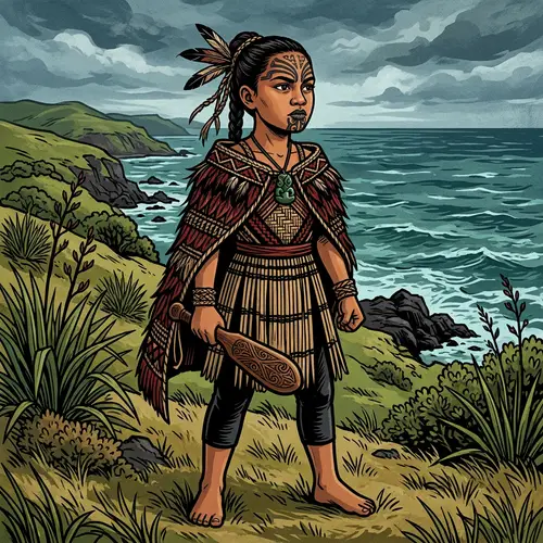 Maori Girl Warrior: Symbol of Might and Bravery